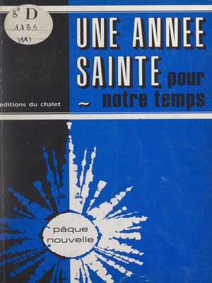 cover image of Une année sainte pour notre temps